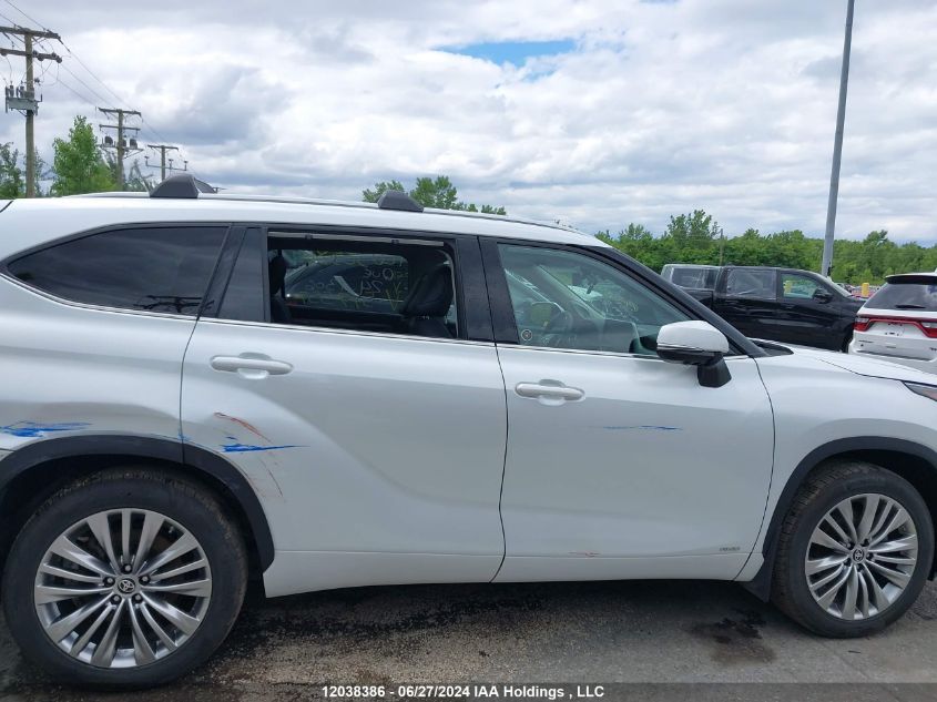 2023 Toyota Highlander Hybrid Limited/Hybrid Platinum VIN: 5TDEBRCH9PS577557 Lot: 12038386