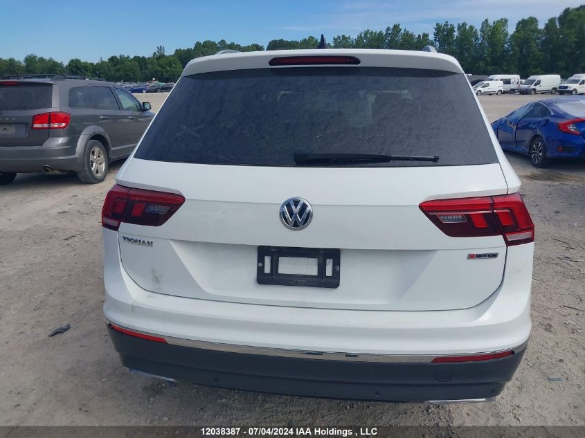 2019 Volkswagen Tiguan VIN: 3VV4B7AX7KM105121 Lot: 12038387