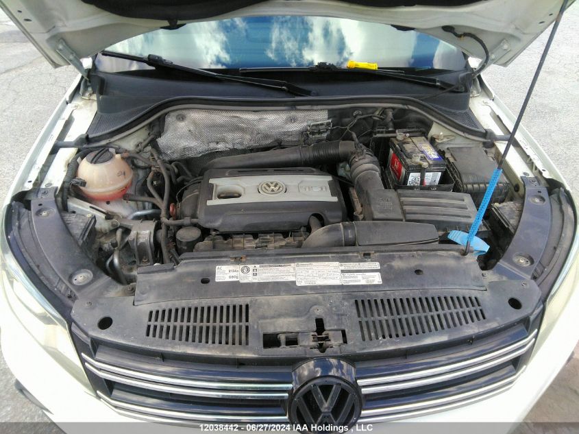 2012 Volkswagen Tiguan VIN: WVGBV7AX7CW581654 Lot: 12038442