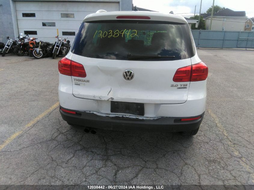 2012 Volkswagen Tiguan VIN: WVGBV7AX7CW581654 Lot: 12038442