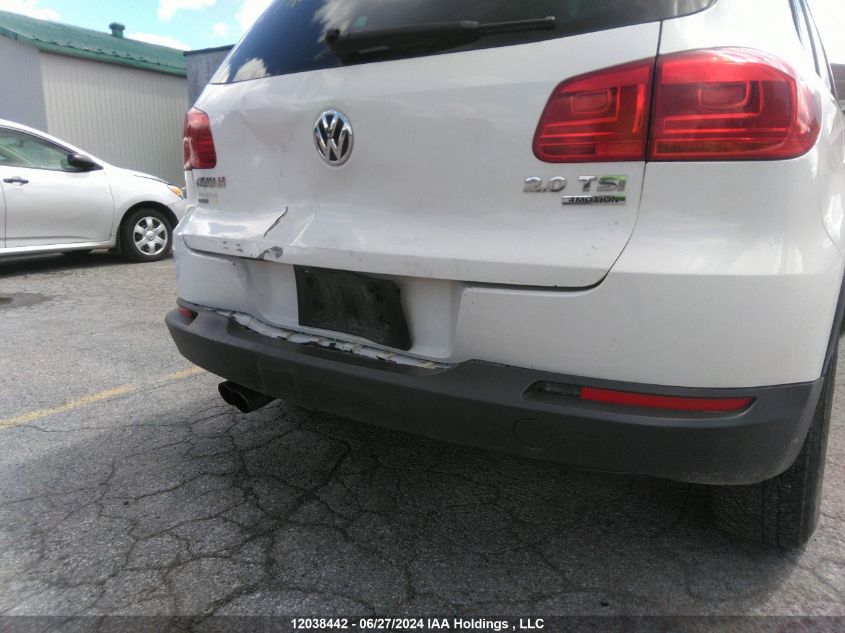 2012 Volkswagen Tiguan VIN: WVGBV7AX7CW581654 Lot: 12038442