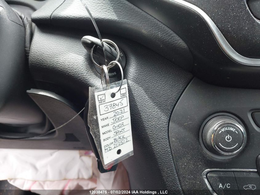 2021 Jeep Cherokee Sport VIN: 1C4PJMAB9MD212512 Lot: 12038475