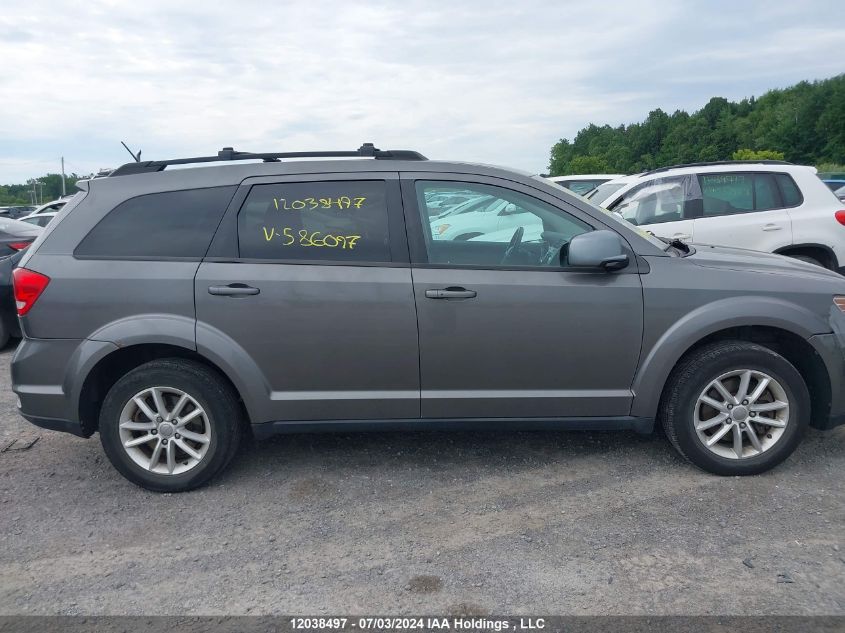 2013 Dodge Journey Sxt VIN: 3C4PDCCG1DT586097 Lot: 12038497