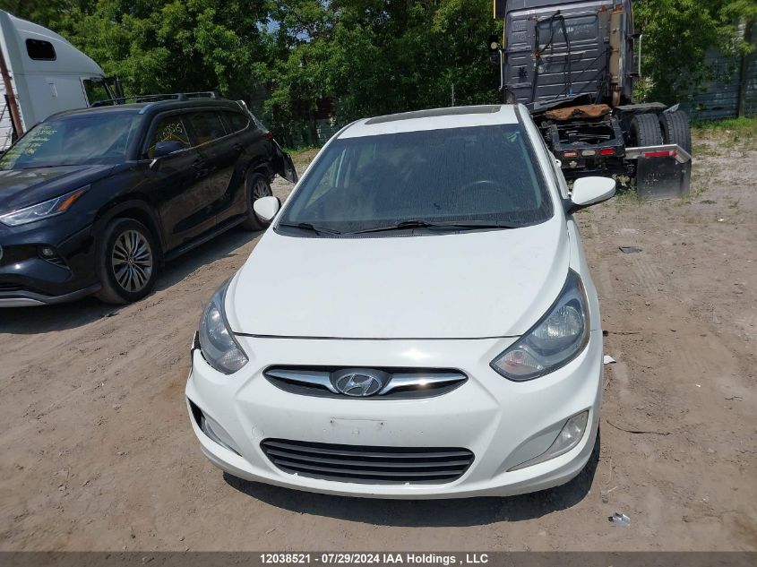 2013 Hyundai Accent VIN: KMHCU5AE7DU094008 Lot: 12038521