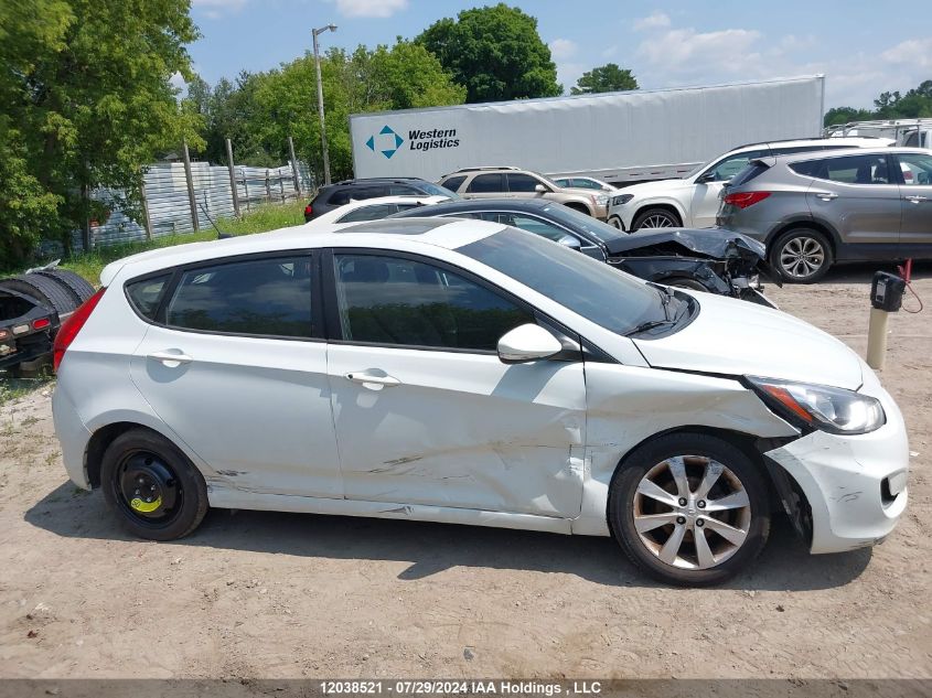 2013 Hyundai Accent VIN: KMHCU5AE7DU094008 Lot: 12038521