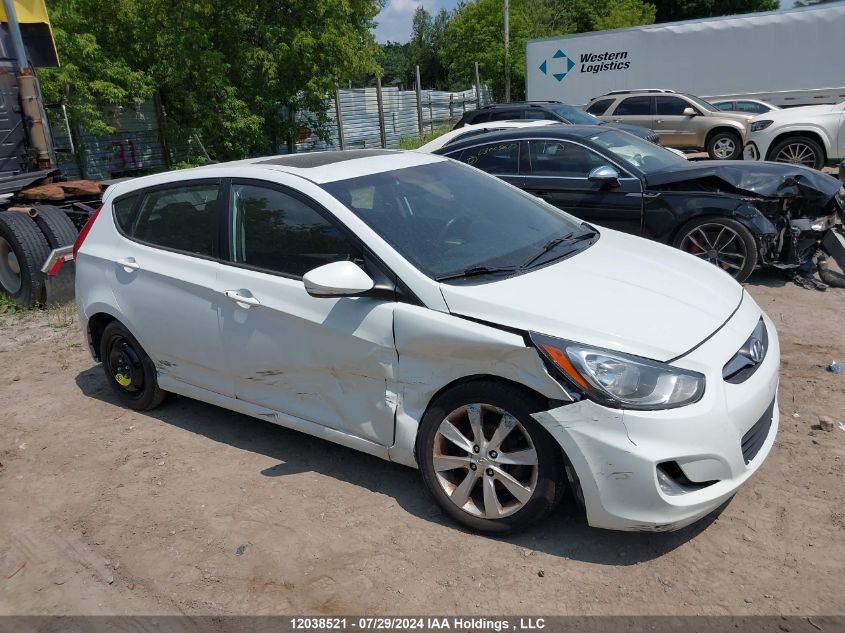 2013 Hyundai Accent VIN: KMHCU5AE7DU094008 Lot: 12038521