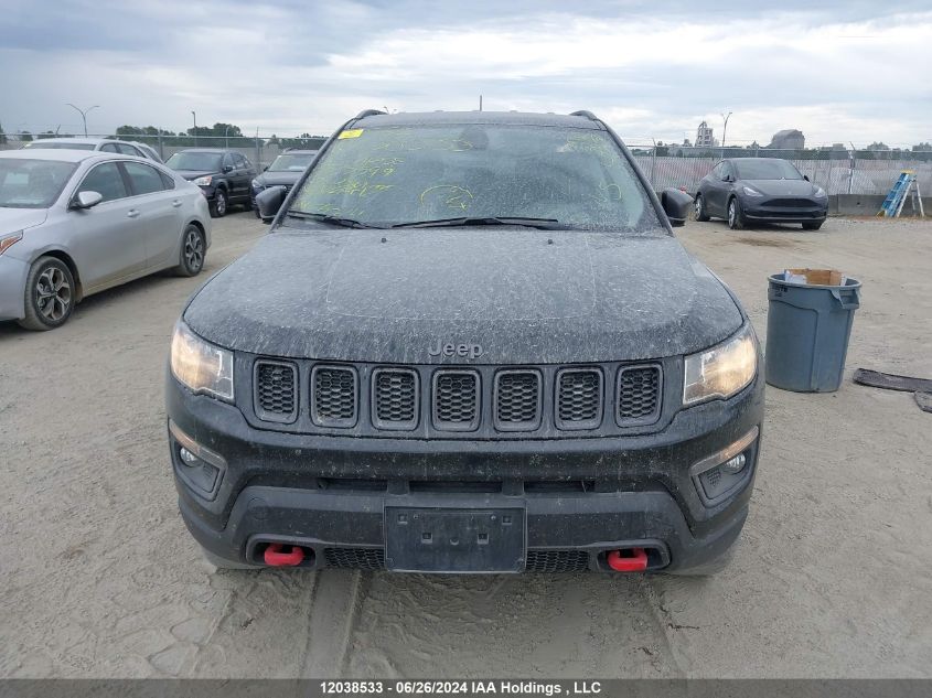 2021 Jeep Compass Trailhawk VIN: 3C4NJDDB9MT517599 Lot: 12038533