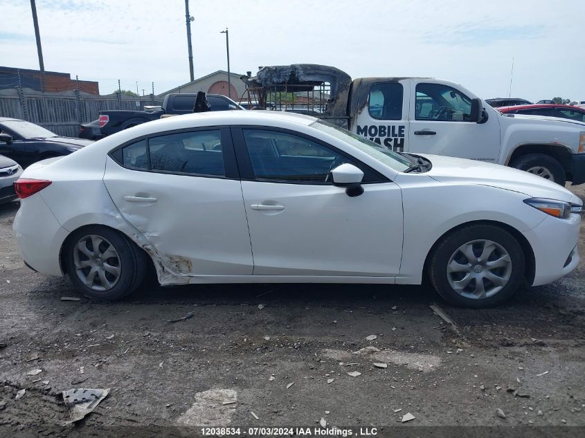 2017 Mazda Mazda3 VIN: JM1BN1U74H1116542 Lot: 12038534