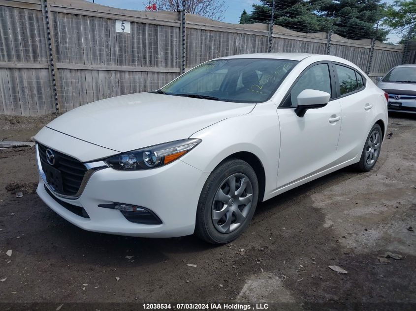 2017 Mazda Mazda3 VIN: JM1BN1U74H1116542 Lot: 12038534