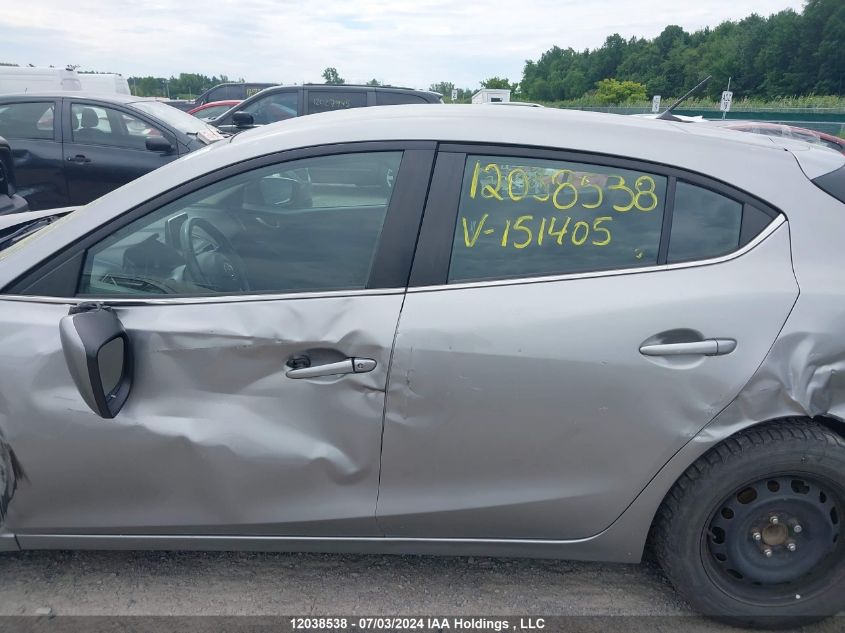 2015 Mazda Mazda3 VIN: 3MZBM1L72FM151405 Lot: 12038538