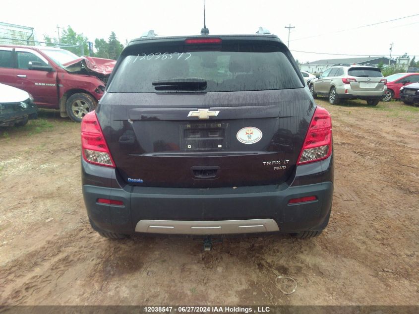 2015 Chevrolet Trax VIN: 3GNCJRSB1FL126349 Lot: 12038547