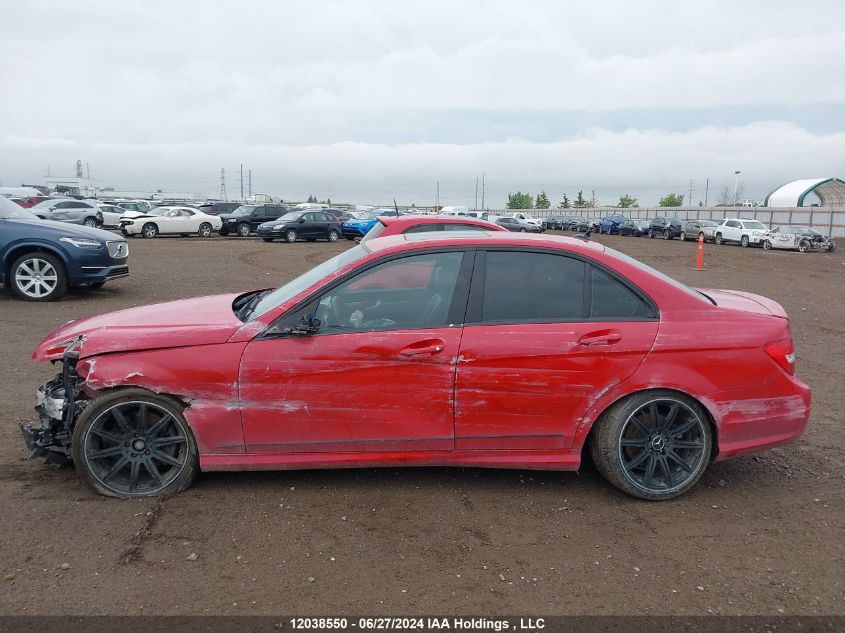 2013 Mercedes-Benz C-Class VIN: WDDGF8AB1DA794282 Lot: 12038550