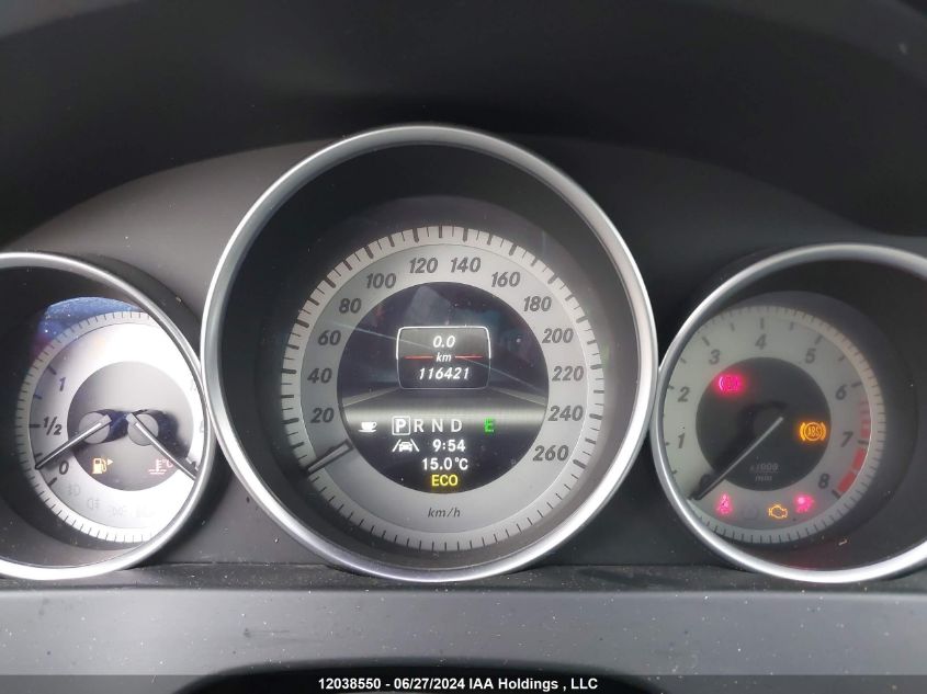 2013 Mercedes-Benz C-Class VIN: WDDGF8AB1DA794282 Lot: 12038550