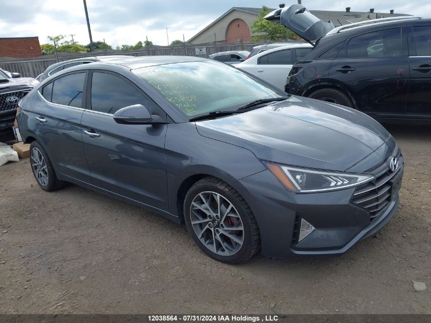 2019 Hyundai Elantra Luxury VIN: KMHD84LF3KU775904 Lot: 12038564