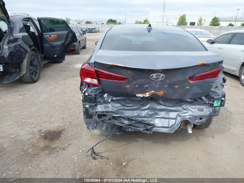 2019 Hyundai Elantra Luxury VIN: KMHD84LF3KU775904 Lot: 12038564