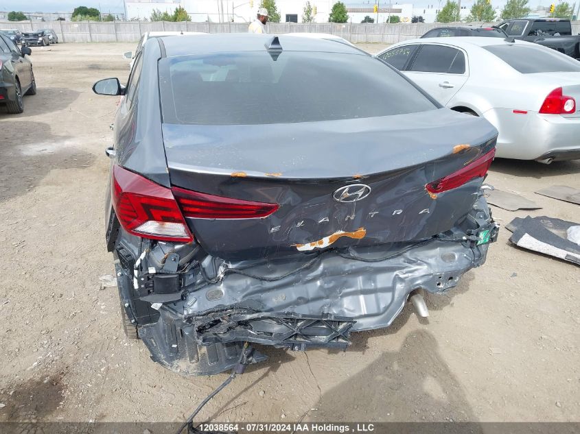 2019 Hyundai Elantra Luxury VIN: KMHD84LF3KU775904 Lot: 12038564