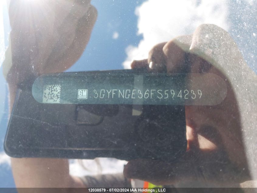 2015 Cadillac Srx VIN: 3GYFNGE36FS594239 Lot: 12038579