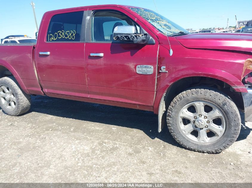 2012 Ram 2500 Laramie Longhorn VIN: 3C6UD5GL9CG270628 Lot: 12038588