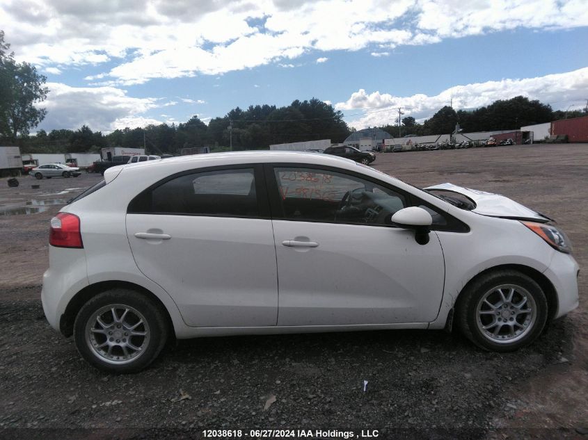 2015 Kia Rio Lx VIN: KNADM5A34F6981562 Lot: 12038618