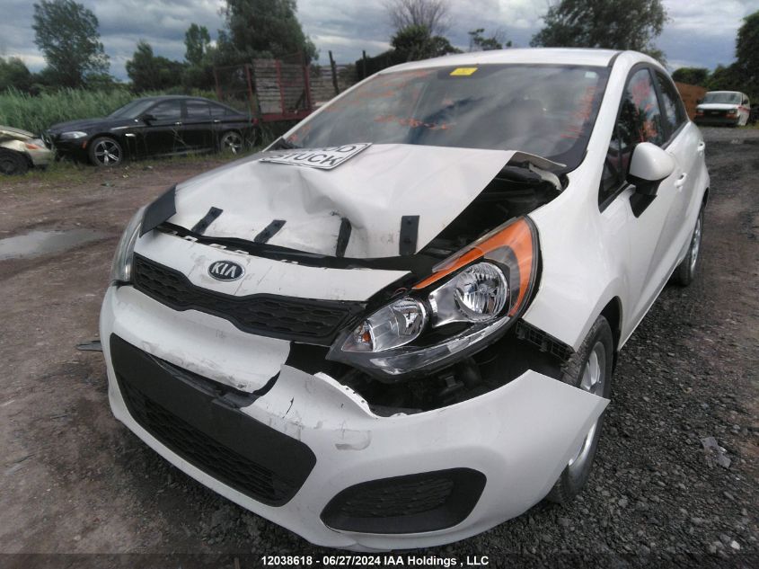 2015 Kia Rio Lx VIN: KNADM5A34F6981562 Lot: 12038618