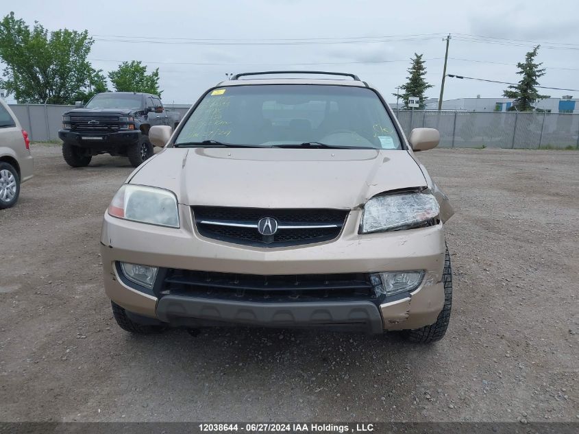 2001 Acura Mdx VIN: 2HNYD18691H001550 Lot: 12038644