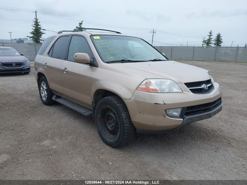 2001 Acura Mdx VIN: 2HNYD18691H001550 Lot: 12038644