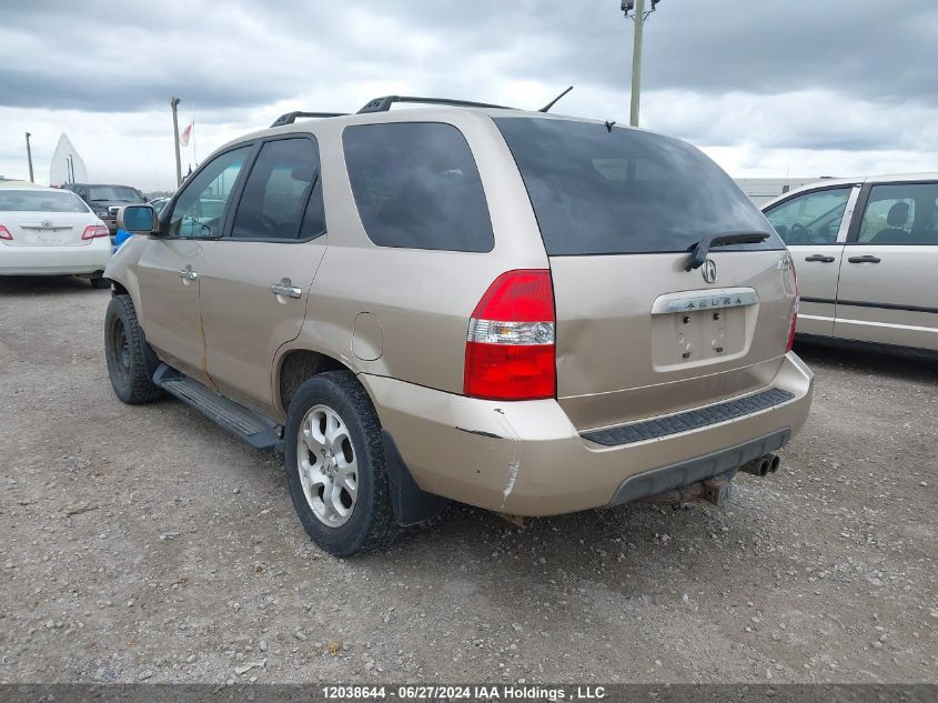 2001 Acura Mdx VIN: 2HNYD18691H001550 Lot: 12038644