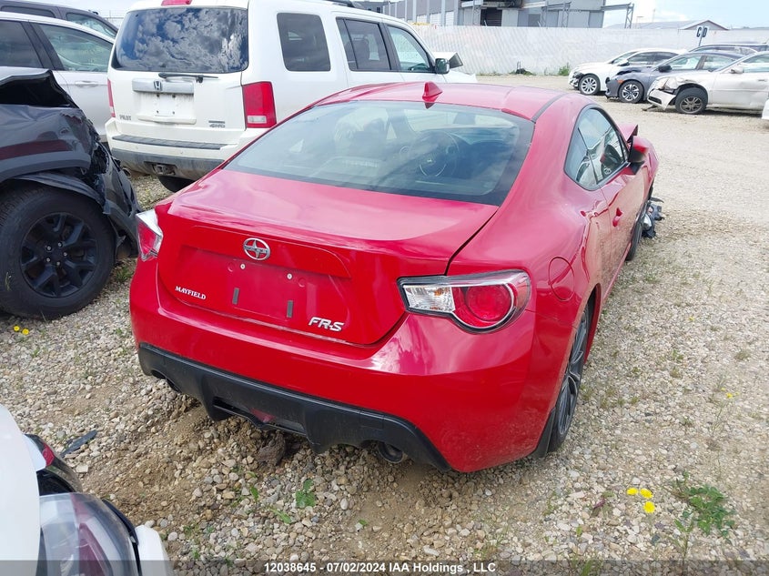 2015 Toyota Scion Fr-S VIN: JF1ZNAA17F8705206 Lot: 12038645