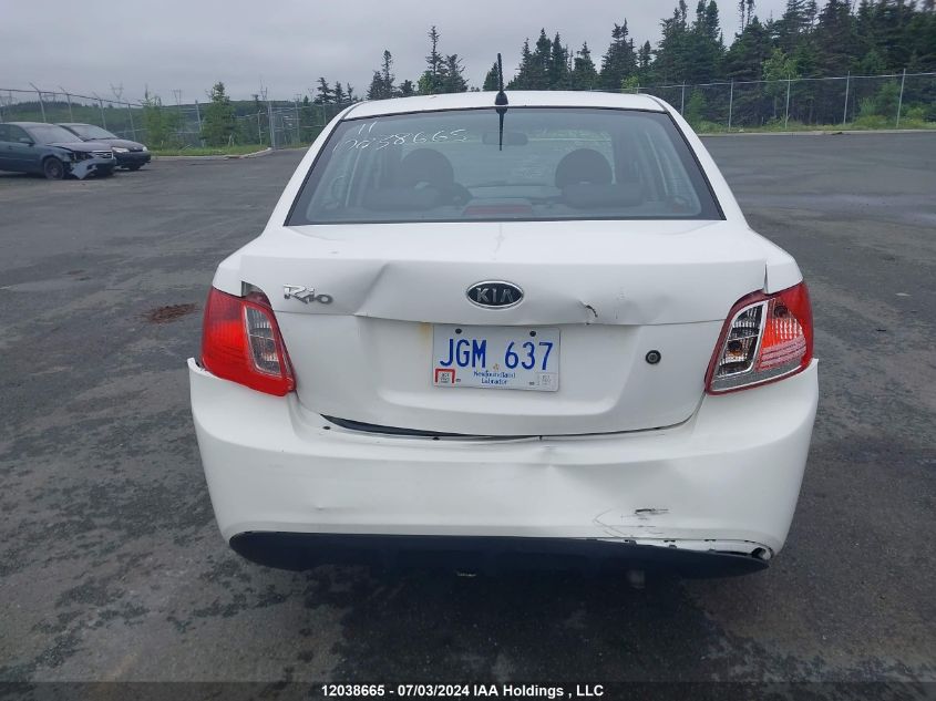 2011 Kia Rio VIN: KNADH4B31B6916787 Lot: 12038665