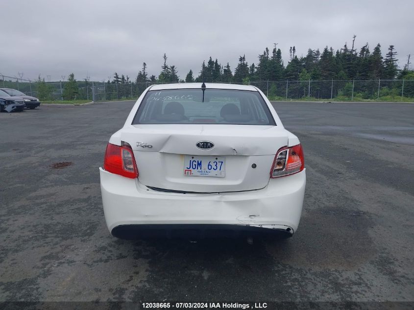 2011 Kia Rio VIN: KNADH4B31B6916787 Lot: 12038665