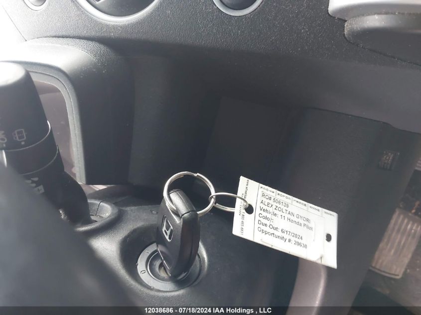 2011 Honda Pilot VIN: 5FNYF4H91BB505142 Lot: 12038686