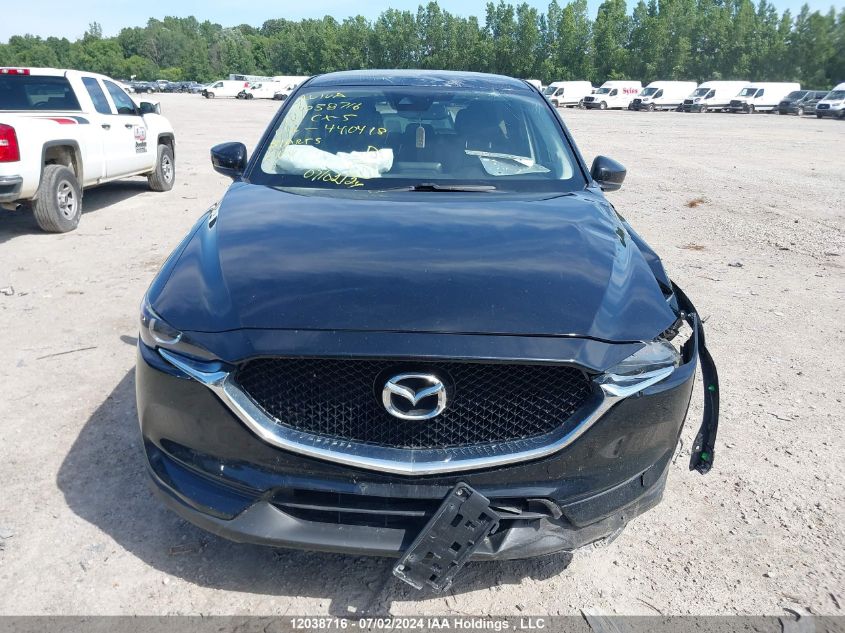 2018 Mazda Cx-5 Touring VIN: JM3KFACMXJ1440418 Lot: 12038716