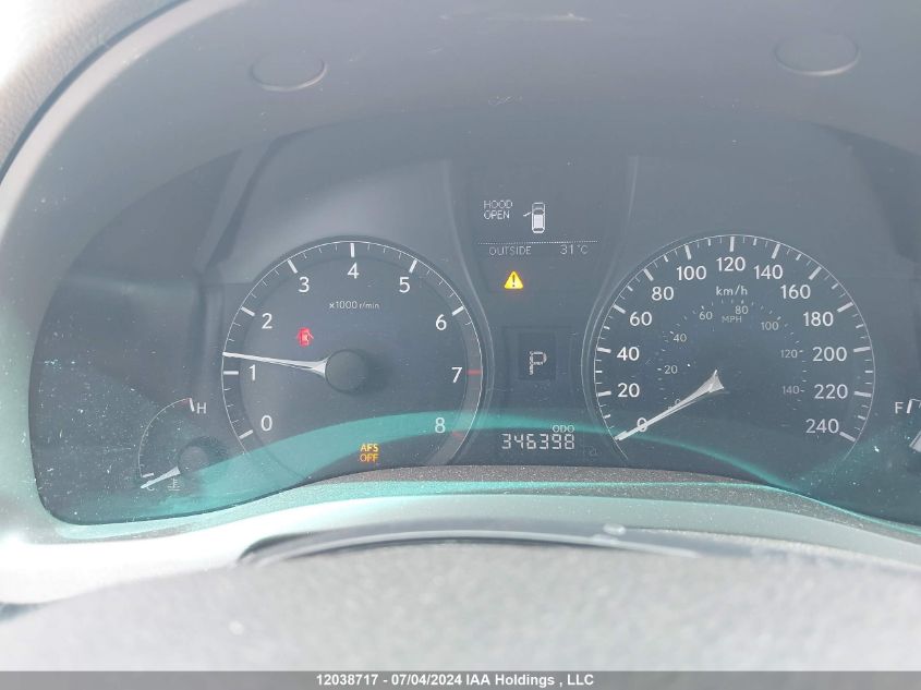 2010 Lexus Rx 350 VIN: 2T2BK1BA4AC033942 Lot: 12038717