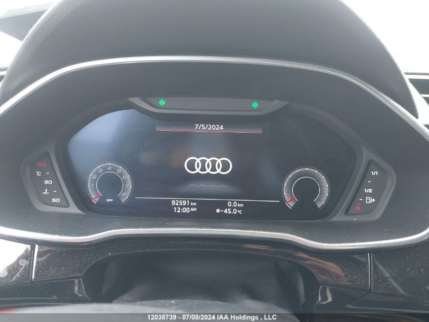 2020 Audi Q3 VIN: WA1EECF3XL1096321 Lot: 12038739