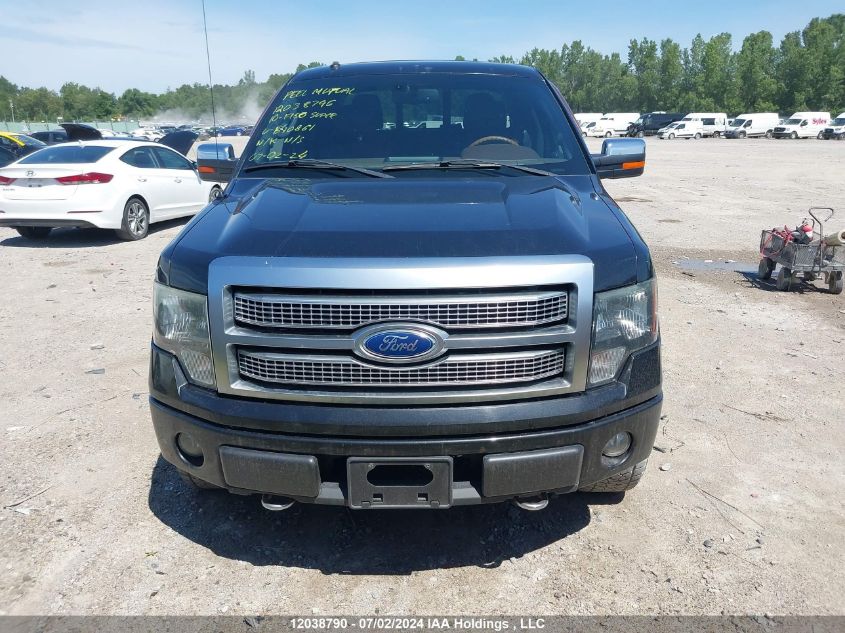 2010 Ford F150 Supercrew VIN: 1FTFW1EV2AFB40861 Lot: 12038790