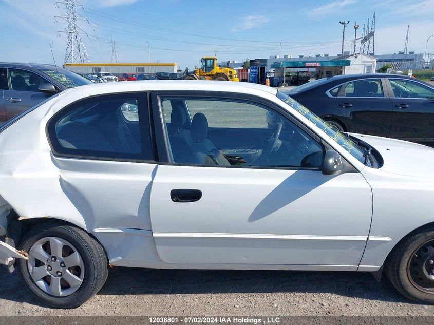 2001 Hyundai Accent VIN: KMHCG35G41U153325 Lot: 12038801