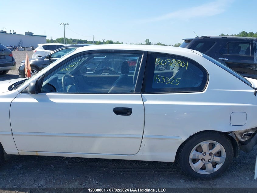 2001 Hyundai Accent VIN: KMHCG35G41U153325 Lot: 12038801