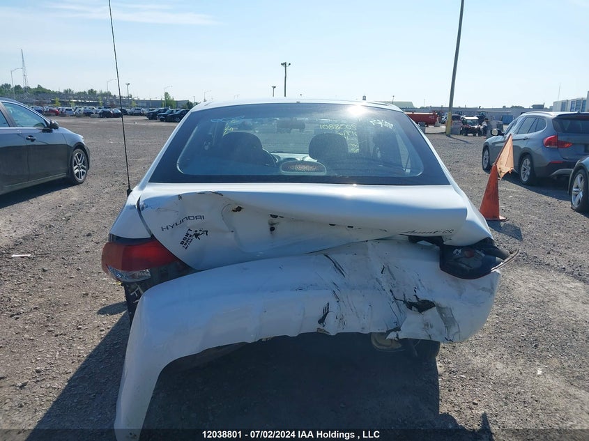 2001 Hyundai Accent VIN: KMHCG35G41U153325 Lot: 12038801