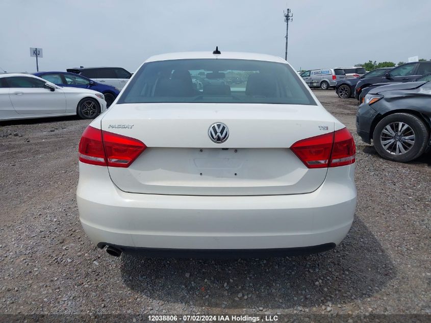 2015 Volkswagen Passat VIN: 1VWBS7A35FC092506 Lot: 12038806