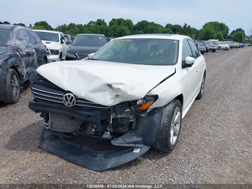 2015 Volkswagen Passat VIN: 1VWBS7A35FC092506 Lot: 12038806