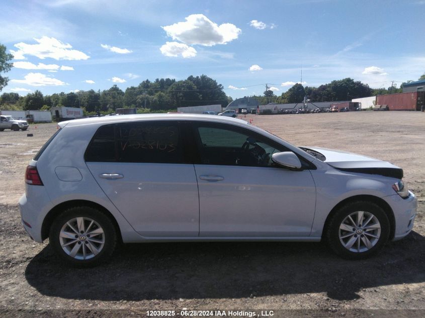 2019 Volkswagen Golf VIN: 3VWG57AU6KM028103 Lot: 12038825