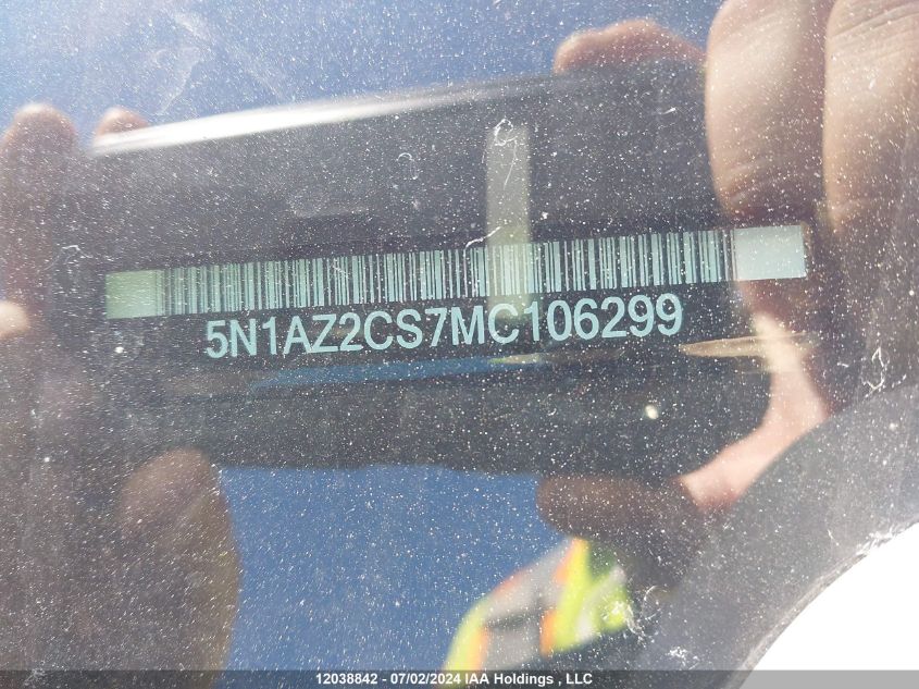 2021 Nissan Murano VIN: 5N1AZ2CS7MC106299 Lot: 12038842