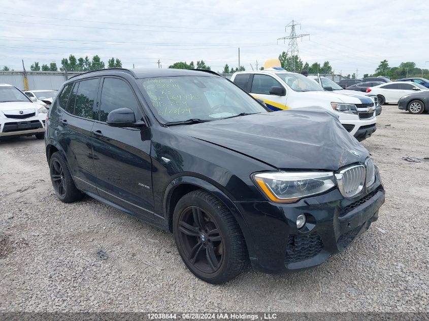 2016 BMW X3 xDrive28I VIN: 5UXWX9C54G0D64970 Lot: 12038844