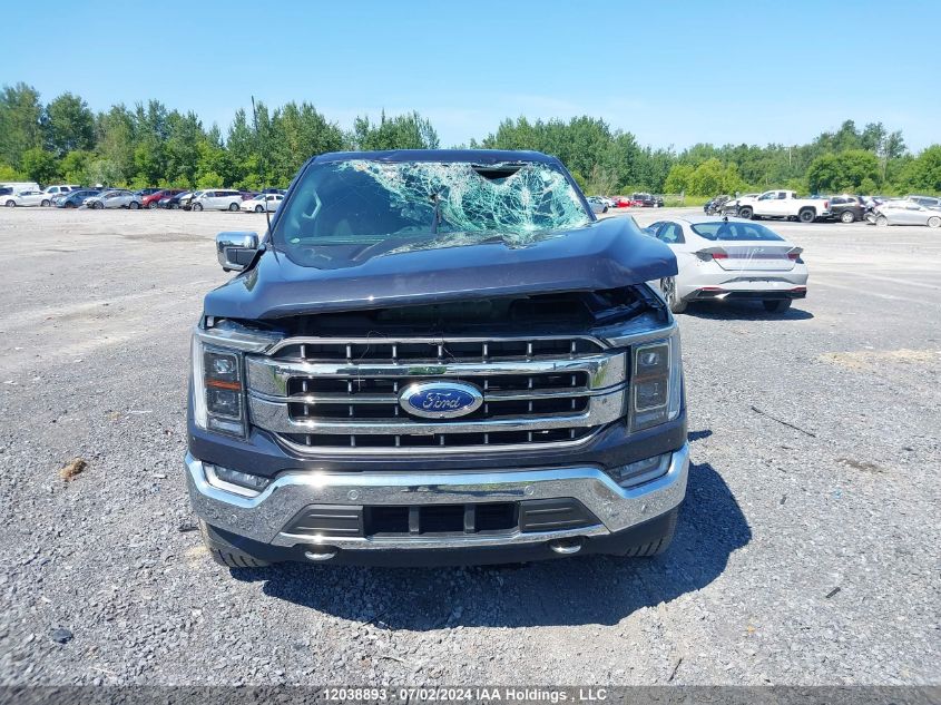 2022 Ford F-150 Lariat VIN: 1FTFW1ED3NFA08253 Lot: 12038893