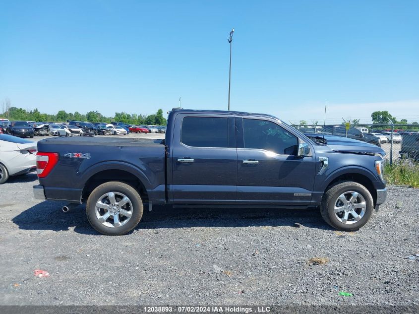 2022 Ford F-150 Lariat VIN: 1FTFW1ED3NFA08253 Lot: 12038893