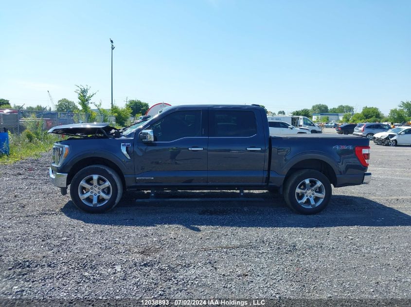 2022 Ford F-150 Lariat VIN: 1FTFW1ED3NFA08253 Lot: 12038893