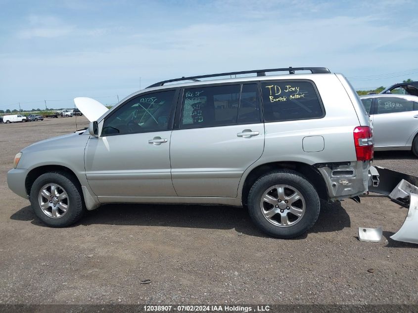 2006 Toyota Highlander V6 VIN: JTEHP21A960169388 Lot: 12038907