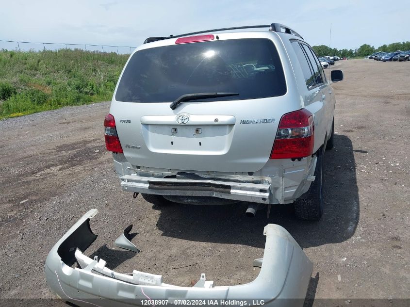 2006 Toyota Highlander V6 VIN: JTEHP21A960169388 Lot: 12038907