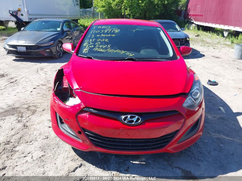 2013 Hyundai Elantra Gt VIN: KMHD25LE6DU035202 Lot: 12038913