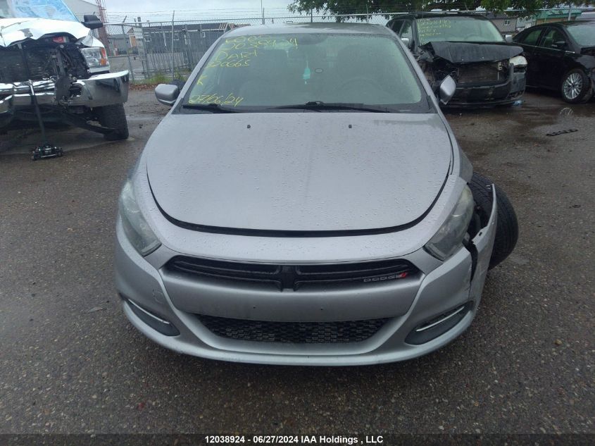 2015 Dodge Dart Sxt VIN: 1C3CDFBB5FD320665 Lot: 12038924